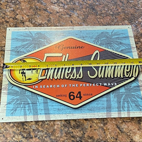 The Endless Summer Retro 60’s Style Surfer Beach House Sign Decor - Picture 4 of 13